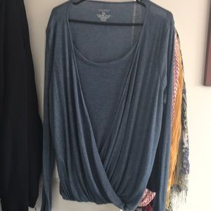 Sonoma comfy long sleeve XL blue shirt